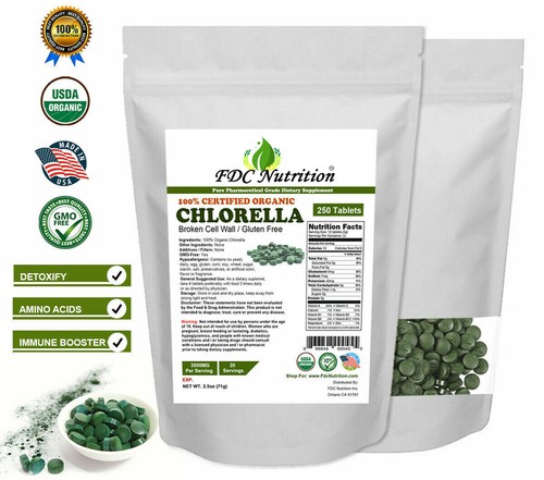 Organic chlorella tablets - chlorella,